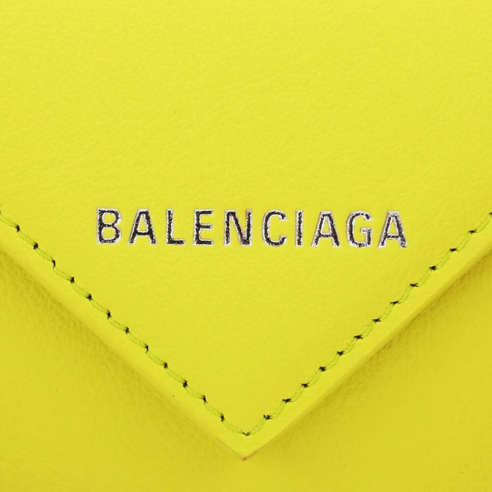 Balenciaga Trifold Wallet Paper Yellow - Picture 8 of 9